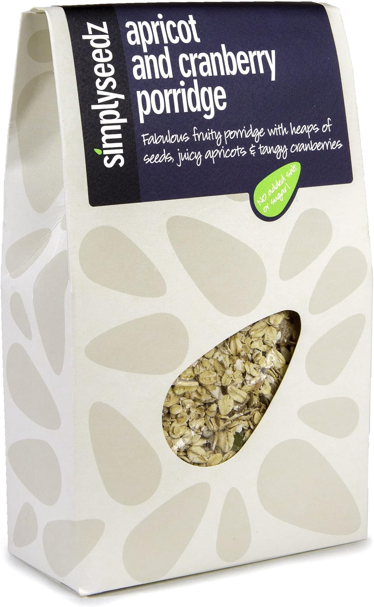 Simplyseedz Apricot & Cranberry Porridge Oats with Pumpkin & Sunflower seeds | Gut Healthy Goodness | High Fibre | Vegan | Eco Friendly | Natural Ingredients | Healthy Breakfast | 500g