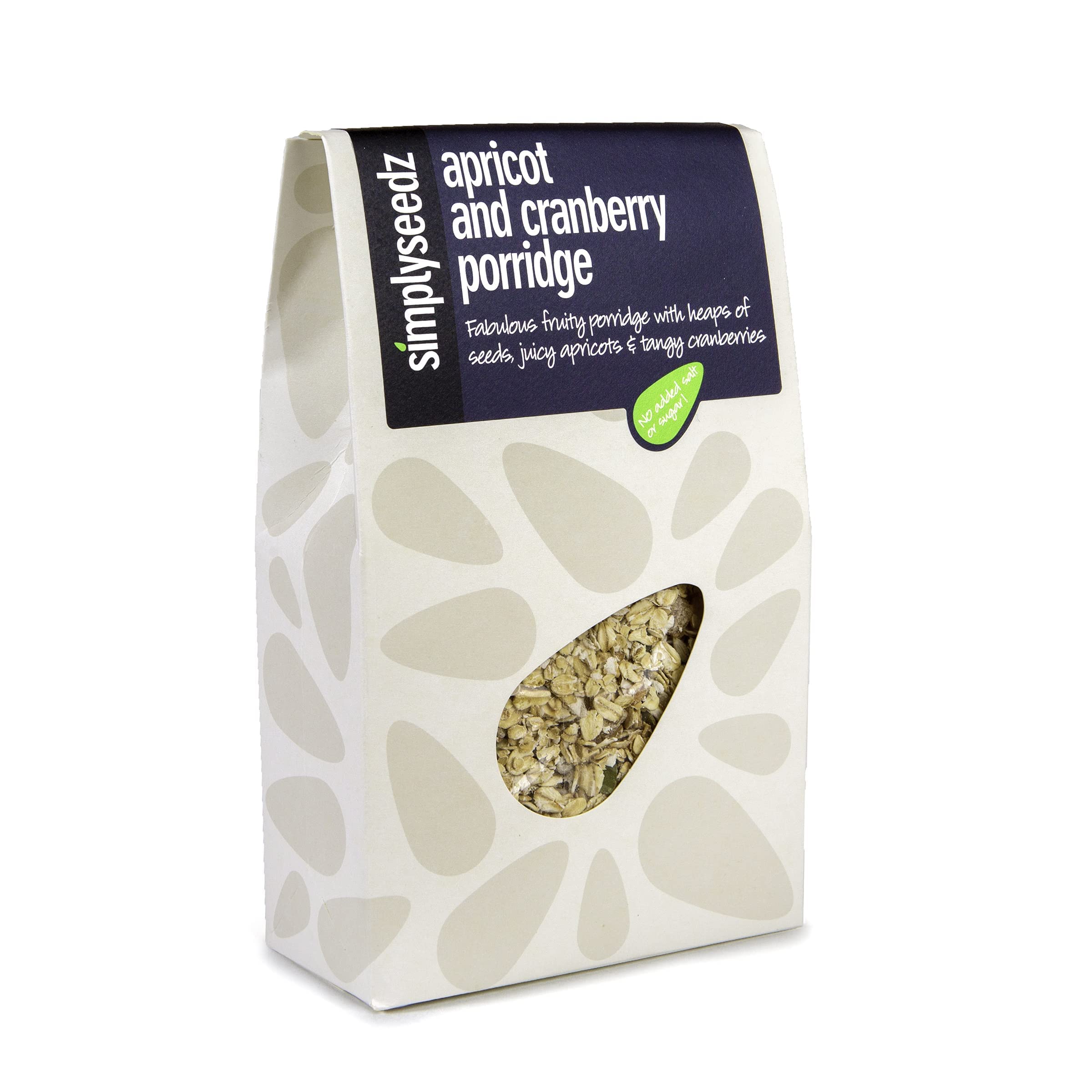 Simplyseedz Apricot & Cranberry Porridge Oats with Pumpkin & Sunflower seeds | Gut Healthy Goodness | High Fibre | Vegan | Eco Friendly | Natural Ingredients | Healthy Breakfast | 500g