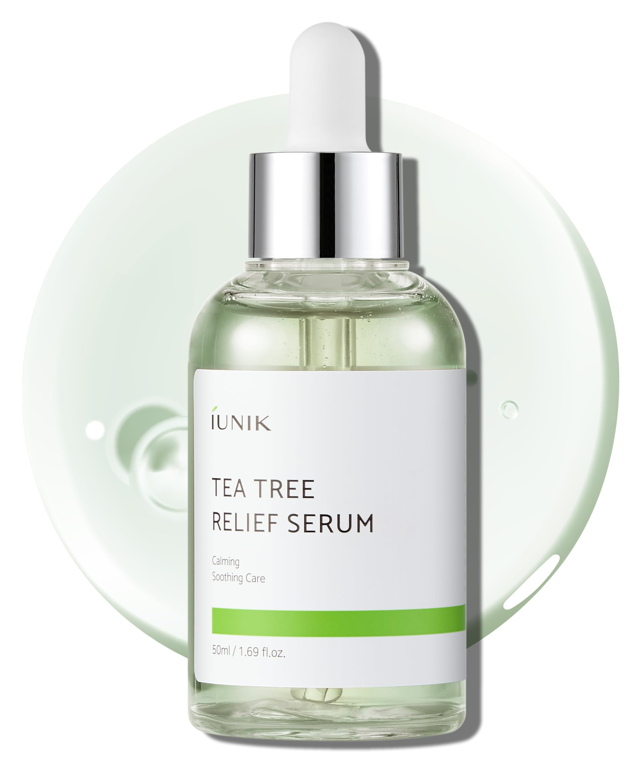 Tea Tree Relief Vegan Serum for Acne-Prone Skin – Non-Sticky & Lightweight Facial Ampoule with Centella Asiatica for Soothing, Calming, and Balancing – Korean Skincare
