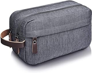 Necessaire de Pendurar para Higiene Pessoal, Necessaire Masculina Bolsa Organizadora Viagem Estojo, Organizador de Viagem para Artigos de Higiene, Cosméticos, Escovas, Maquiagem (Cinza)
