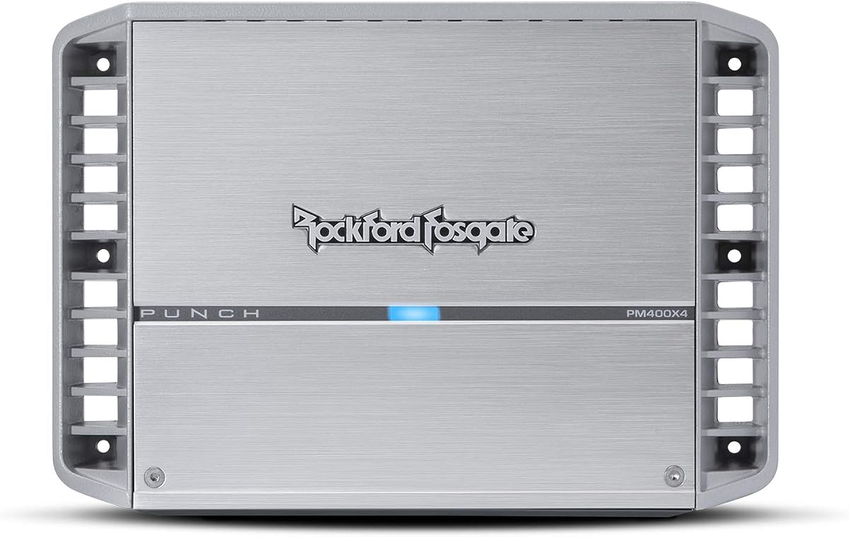 Rockford Fosgate PM400X4 Punch Marine Amplificador de 4 canales de 400 vatios