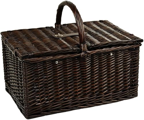 Miniatura 6 de Picnic at Ascot Surrey Willow Cesta de picnic con servicio para 2 personas con manta y juego de café, diseñada, montada y aprobada de calidad