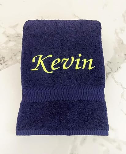 Miniatura 10 de Liberty21 Toalla de baño personalizada con monograma. Toalla bordada personalizada. (gris)