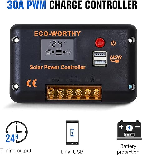 Miniatura 5 de ECO-WORTHY Kit de panel solar flexible de 130 vatios y 12 voltios para casa rodante, barco y superficies irregulares 1 panel solar mono de 130 W +