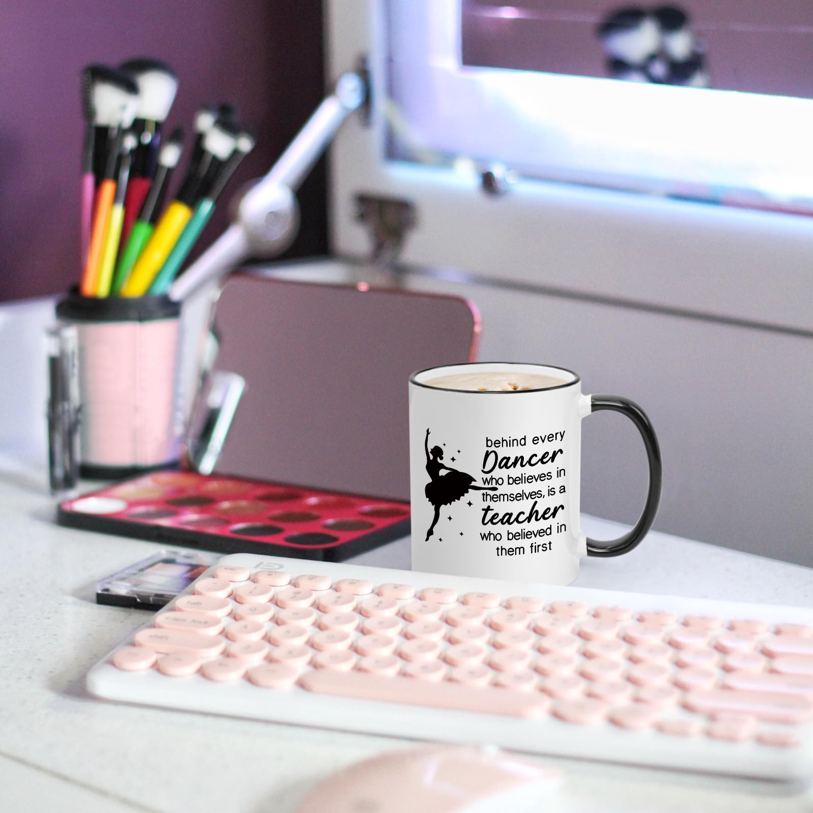 Cabtnca Dance Teacher Gifts, Dance Teacher Mug, Dance Teacher Appreciation Gifts for Women, Gifts for Dance Teacher from Students, Thank You Christmas Gift for Dance Teacher, 11 Oz