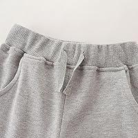 Vista 3 de Paquete de 3 pantalones deportivos elásticos con cordón para bebé, de algodón, dinosaurio, con bolsillos