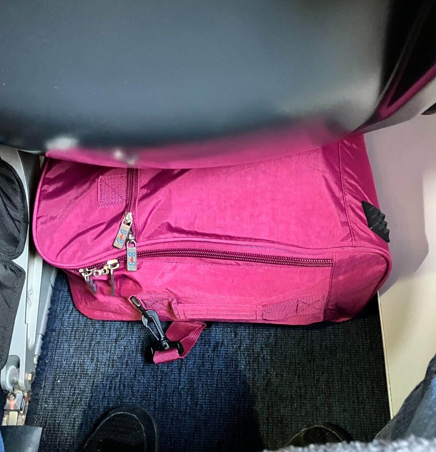 16" Personal item Under Seat Duffel Allegiant Airlines w (PURPLE) CarryOns