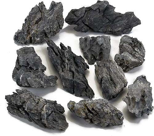 Miniatura 3 de KINGRUI - Piedra de roca natural Seiryu, piedra de dragón, adecuada para modelos de paisajismo de acuarios y decoración de peceras, recintos de