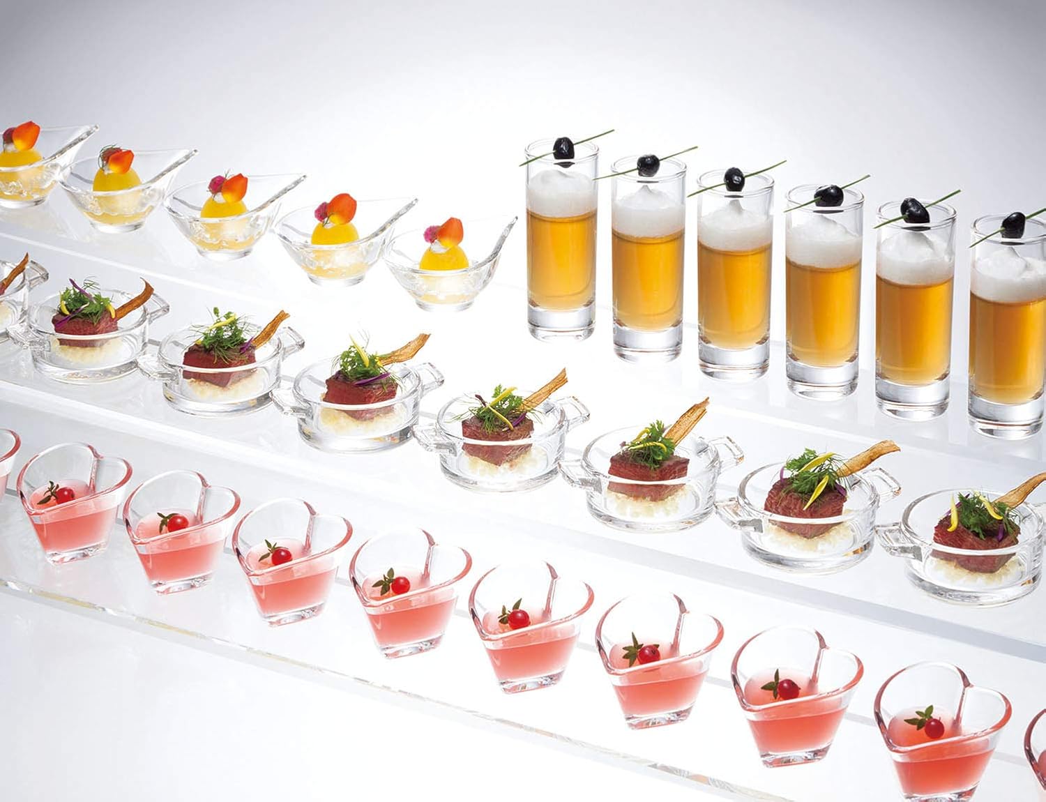 東洋佐々木ガラス Toyo Sasaki Glass Shot Glass, Flower Grade, 2.8 fl oz (80 ml), Set of 6, Made in Japan, Dishwasher Safe, Whiskey, Straight Sake Cup, Glass Cup, B-20104