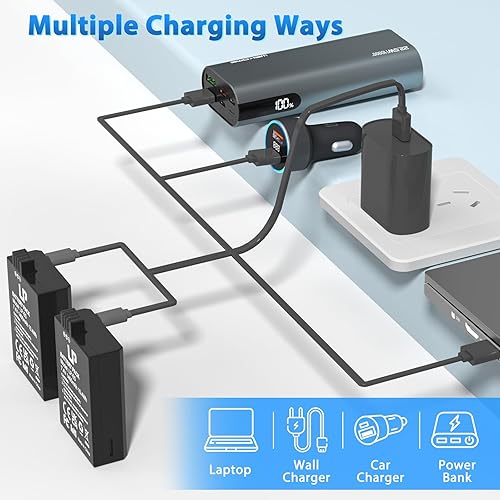 Vista 27 de LP Paquete de baterías E5, paquete de 2 baterías de 1600 mAh compatibles con Canon EOS Rebel XS, Rebel T1i, Rebel XSi, 1000D, 500D, 450D, Kiss X3, 2