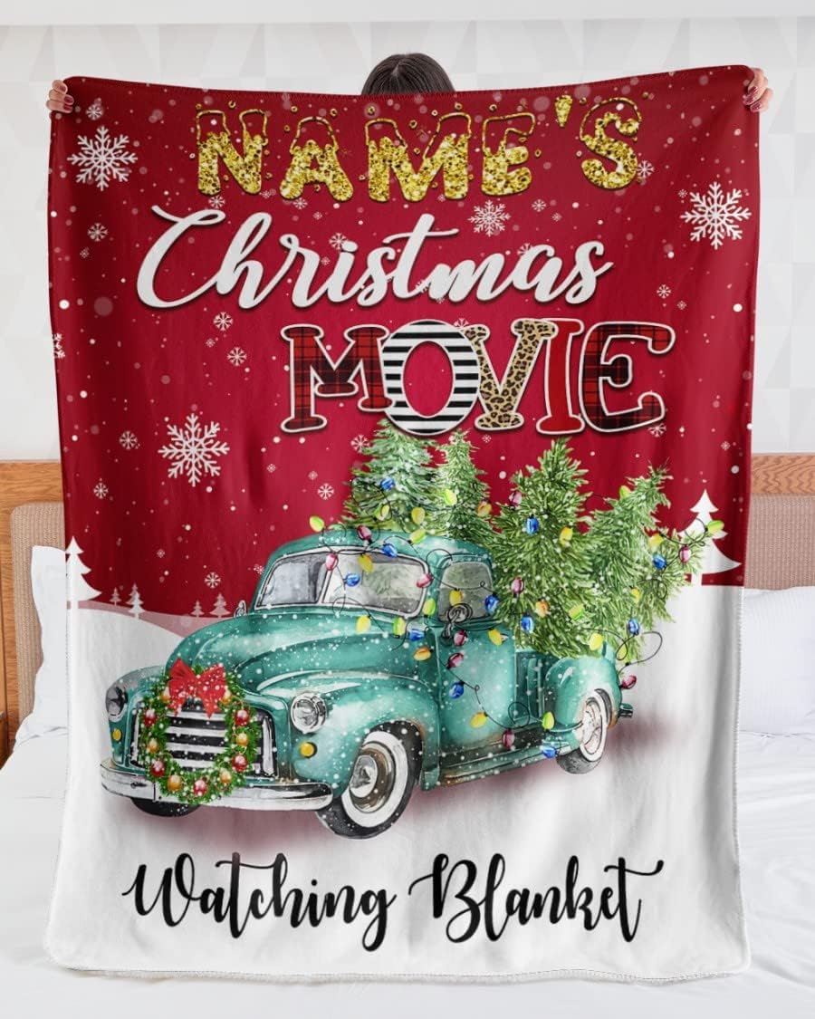 Personalized Christmas Movie Watching Blanket with Zambia Ubuy