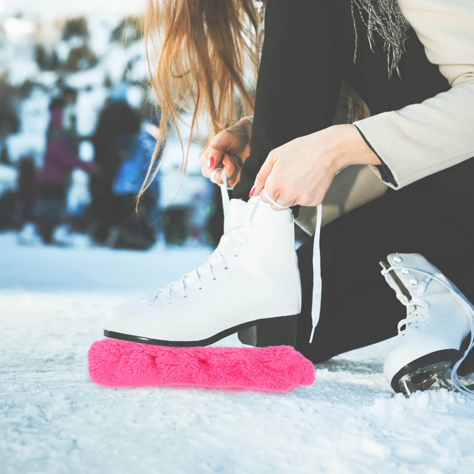 BESPORTBLE 4paires Couvre-Lames De Patinage De Respirantes Et Légères pour Lames Housse Résistante à Usure pour Patins à Glace pour Skateurs Amateurs Et Professionnels