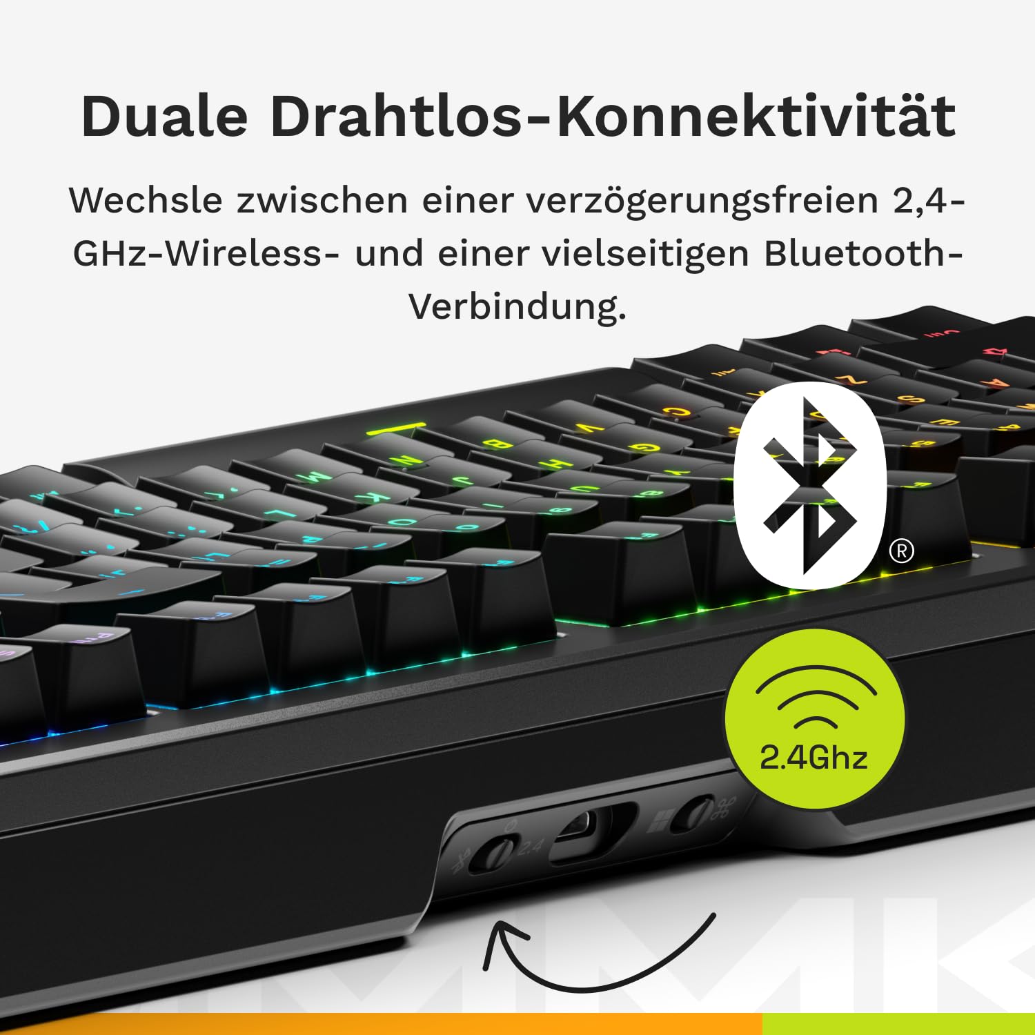 Glorious Gaming GMMK 3 PRO Drahtlose Tastatur Rapid Trigger: Hall-Effekt – Bild 8