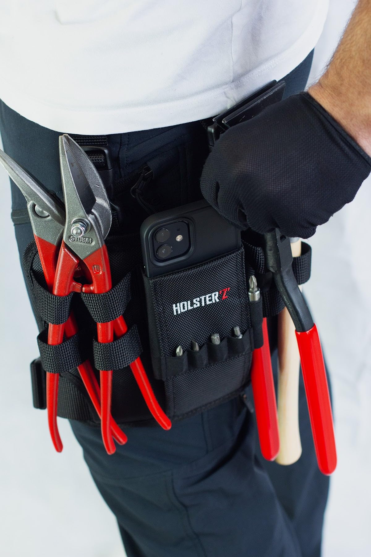 Holster Z 2.0 – Werkzeug Beintasche | Taktischer Tool Holder mit Beinschlaufe | Werkzeuggürtel Zubehör für Elektriker, Dachdecker, Handwerker, Heimwerker | Organizer für Schraubendreher, Bits, Zangen