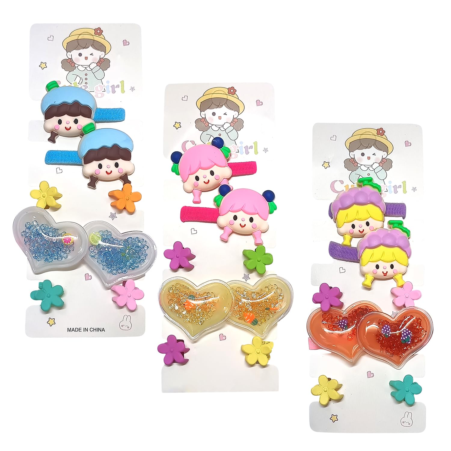 TEMPERIA (24pcs) Hair Accessories for Girls, Kids, Baby - Hair Rubber Band, Clips, Clutcher & Pin Set - Stylish & Fancy - Random Designs & Colours (OS122) (B0D2DJC7HB) Amazon Price History, Amazon Price Tracker