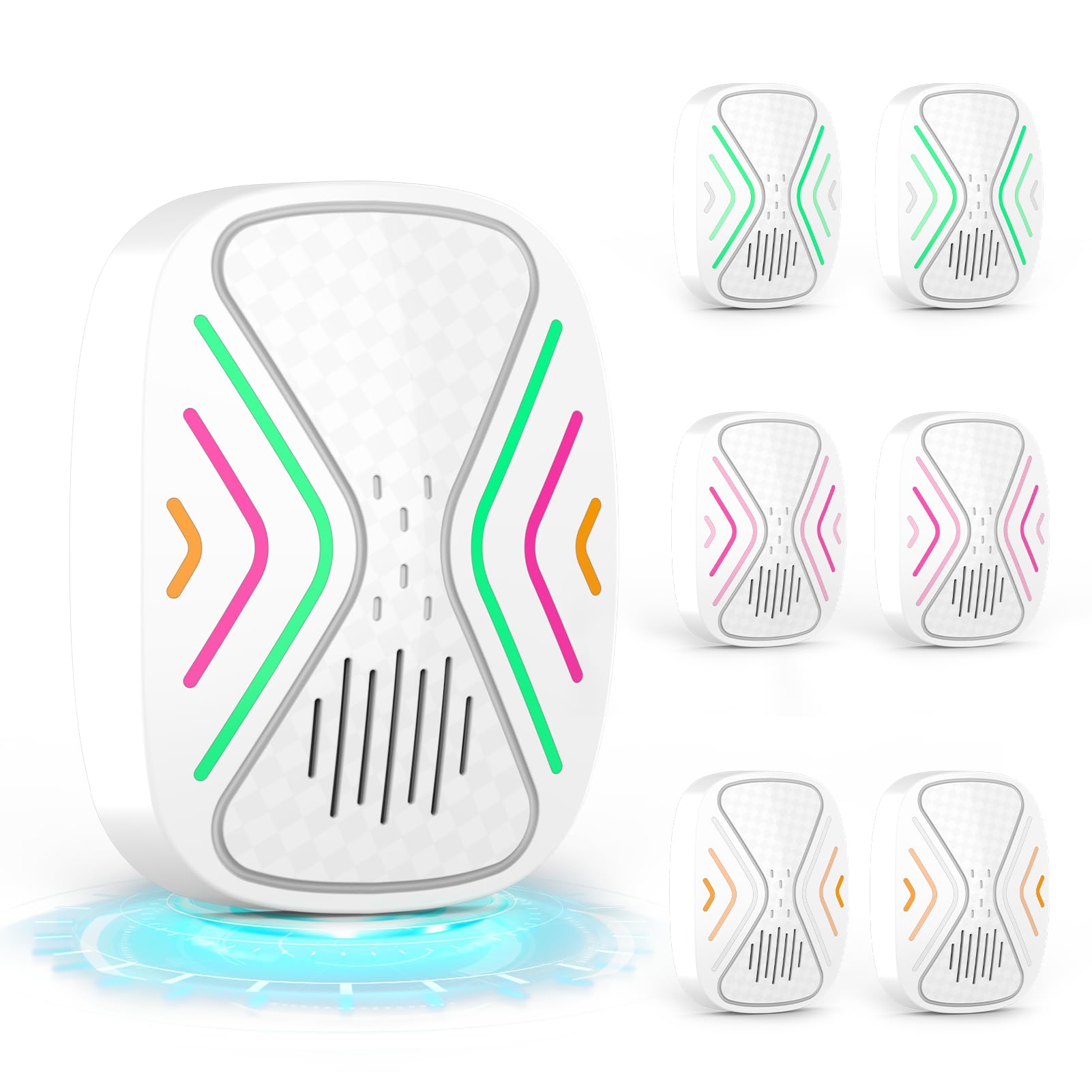 Repelente ultrasónico de control de plagas, repelente de ratones de interior para ratas, ratones, roedores, cucarachas, cucarachas, insectos y mosquitos, repelente electrónico de plagas enchufable