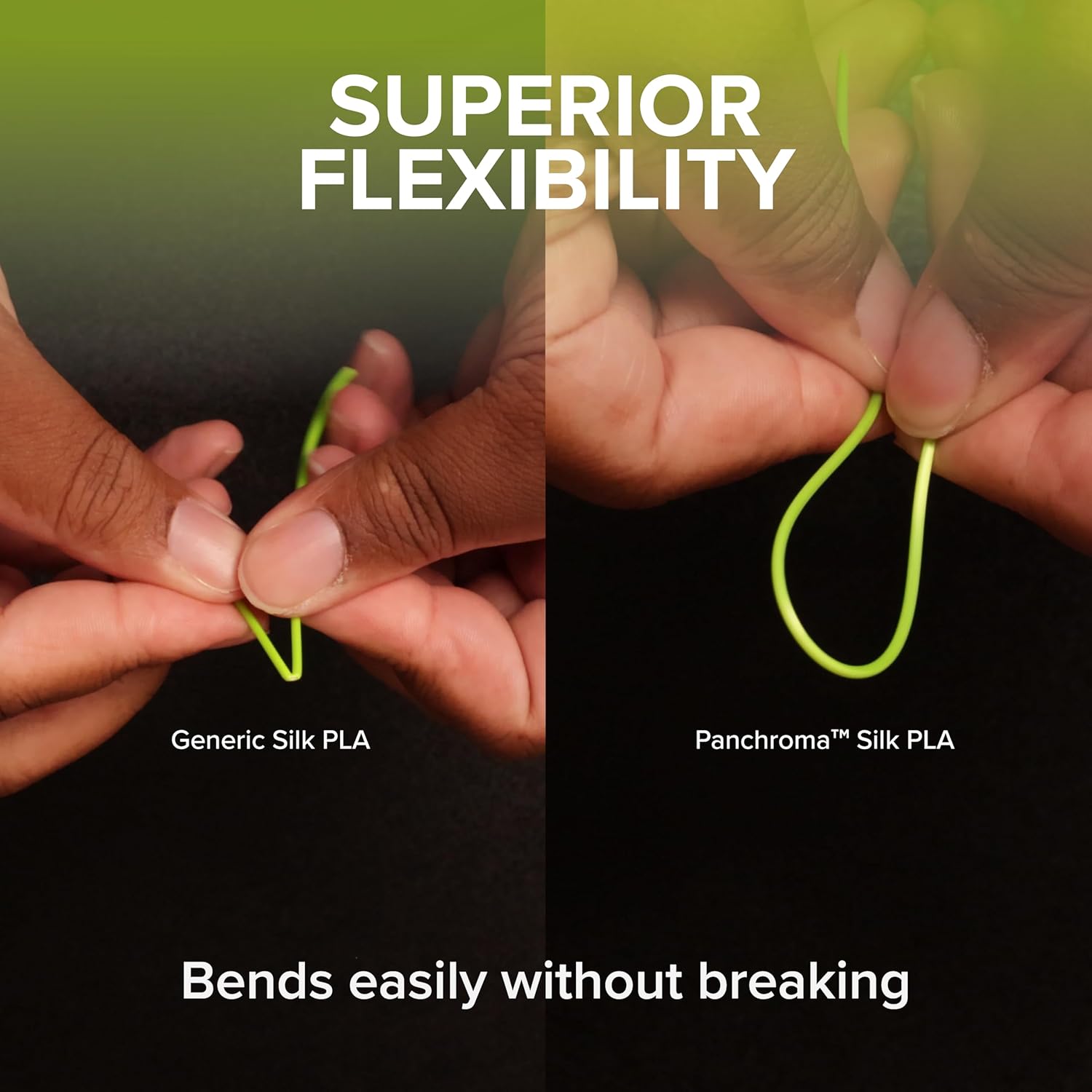 Polymaker Panchroma Dual Silk PLA 3D Printing Filament, 1.75mm 1kg, Silk Beluga (Silver-Blue), New and Improved Formula, Better Strength, Printing Speed & Clog-Free, Works in Most FDM 3D Printers - Image 7