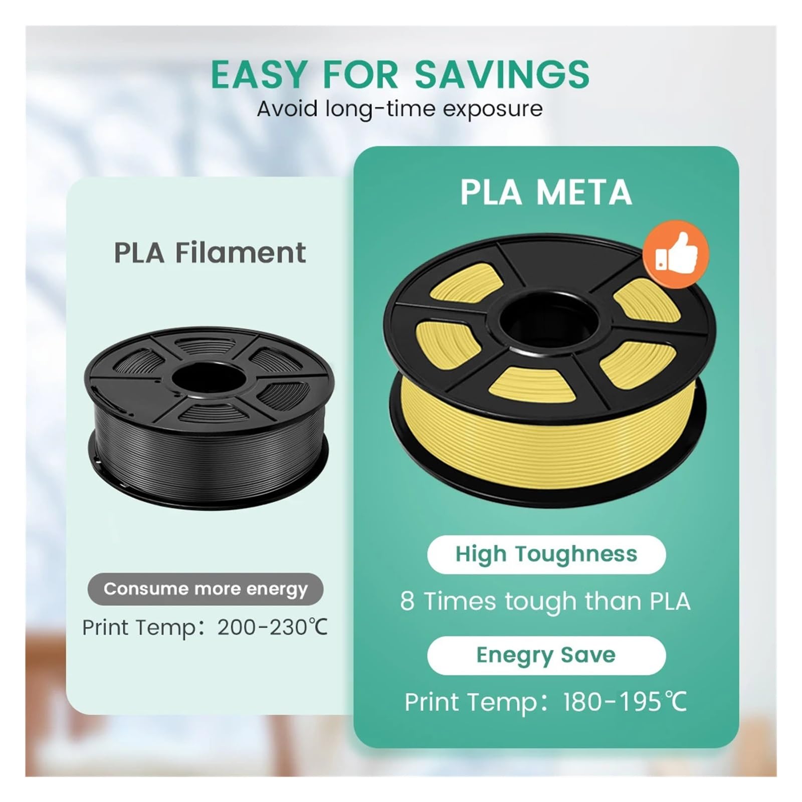 Filamento PLA Meta 3D, 1,75 mm, sin burbujas, color cálido, alta liquidez, impresión rápida, recambio de bolígrafo for niños, impresora 3D FDM de 1KG/2KG Impresora 3D Filamento(PLA-Meta Green 2KG)
