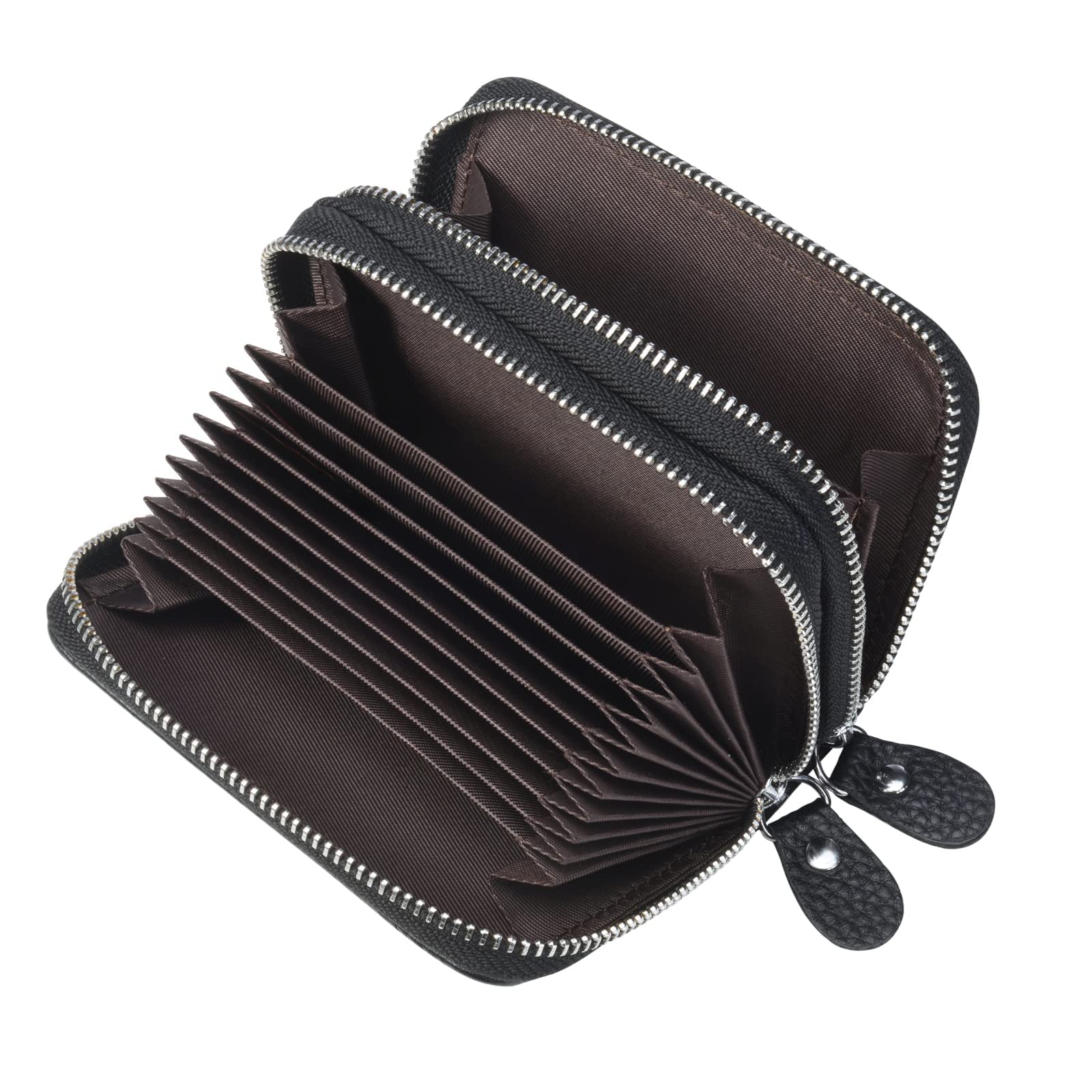 Genuine Leather Thin Vertical Stacker Women's Wallet Card