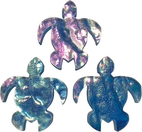 Aquatic Custom Tile Turtle Glass Swimming Pool Mosaic (3", Deep Blue) (3 pack)