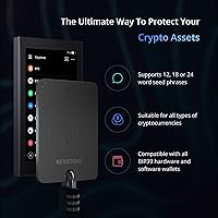 Vista 4 de KEYSTONE Almacenamiento de semillas criptográficas, cartera de metal con cápsula de acero criptográfico, respaldo de almacenamiento en frío