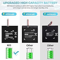 Vista 2 de NYI Upgraded 4550mAh HAC-003 Battery Replacement Compatible with Nintendo Switch Console Handhold HAC-001,High Capacity Internal Battery with