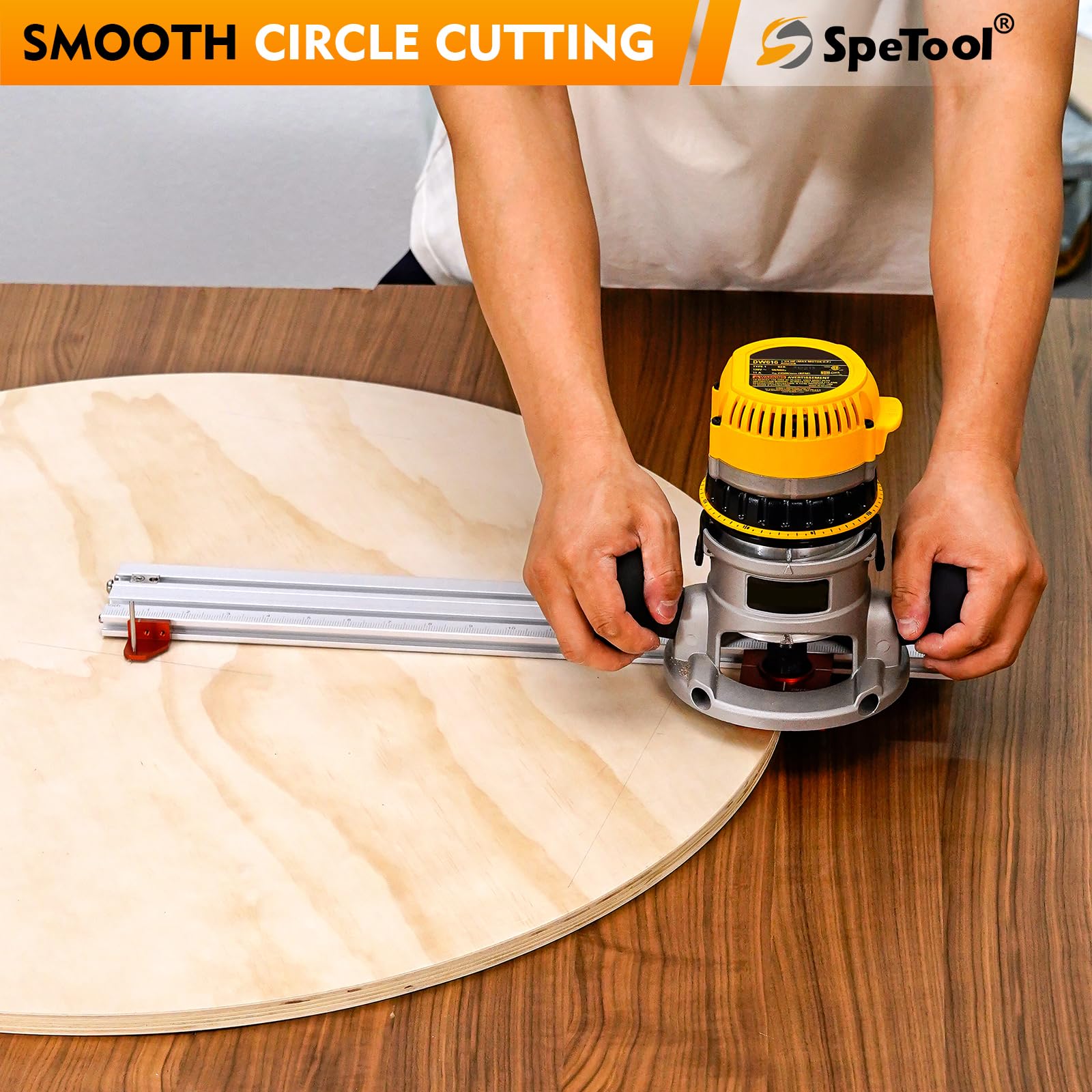 SpeTool 2-in-1 Juice Groove Router Jig and Circle Cutting Template - Image 3