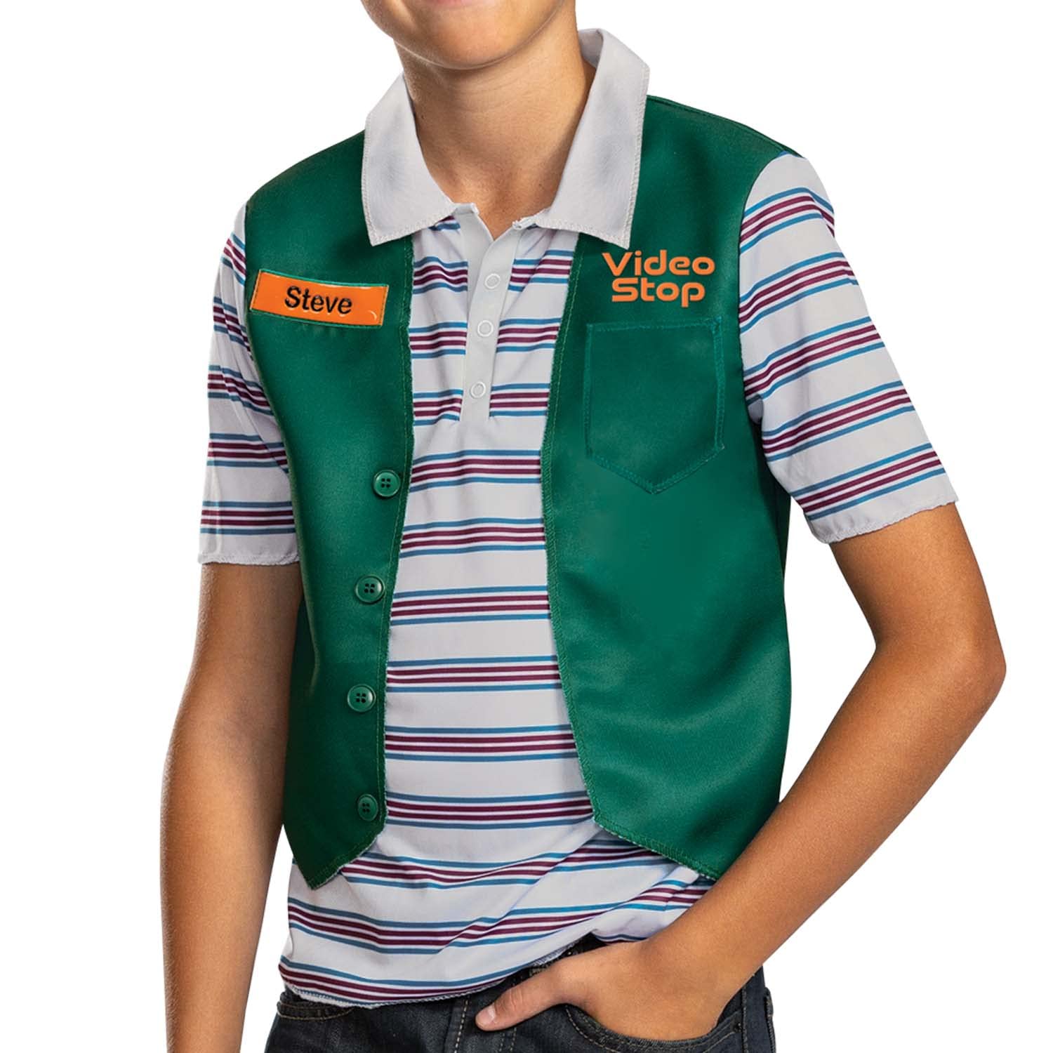 Disguise Costume Steve Bambino Classico, Vestito Ufficiale Netflix Stranger Things Bambini Taglia L