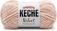 Vista 31 de Keche Hilo de terciopelo para ganchillo, manta de felpilla suave, voluminosa, hilo amigurumi, 3.53 oz (132 yardas), color menta