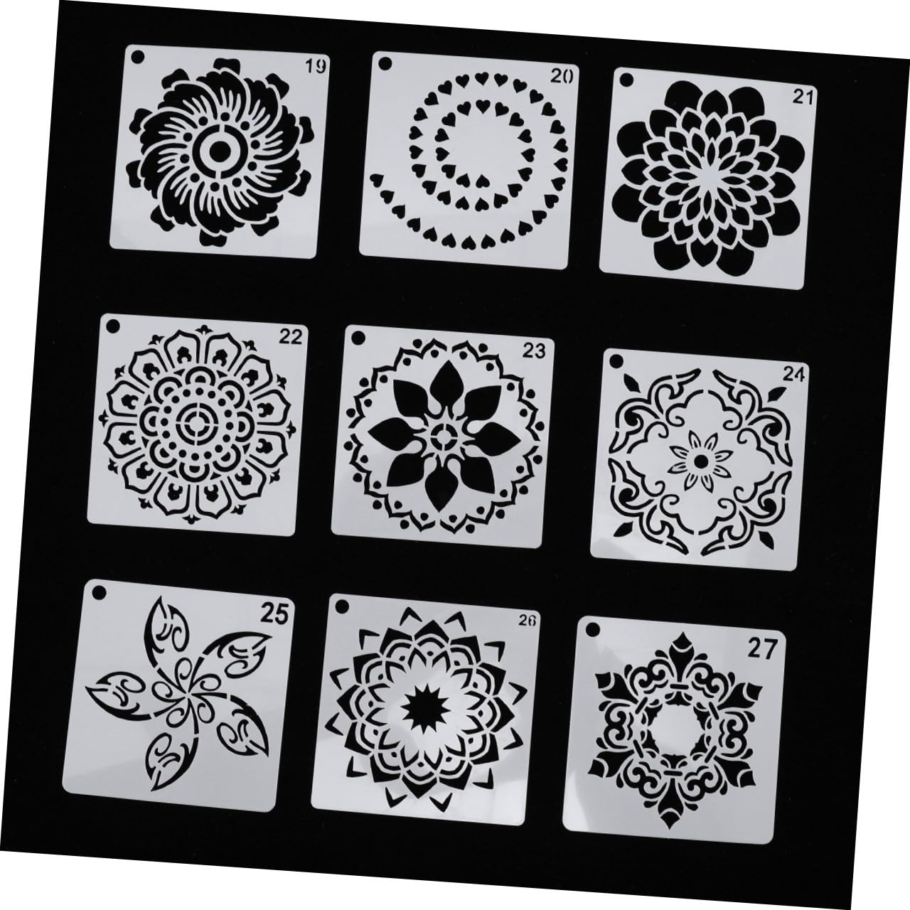 Operitacx 108stücke Mandala Schablonen Kreative Malvorlagen Für Wandgestaltung Möbel Und Mehr Hochtemperaturbeständig Wiederverwendbar Flexibel Und