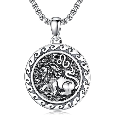 12 Zodiac Necklace 925 Sterling Silver Astrology Horoscope Necklace Jewelry Gifts f...