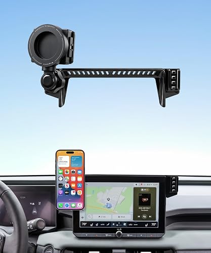 Magnetic & Clamp 2-in-1 Car Phone Holder for Toyota RAV4 2026 10.5" Screen