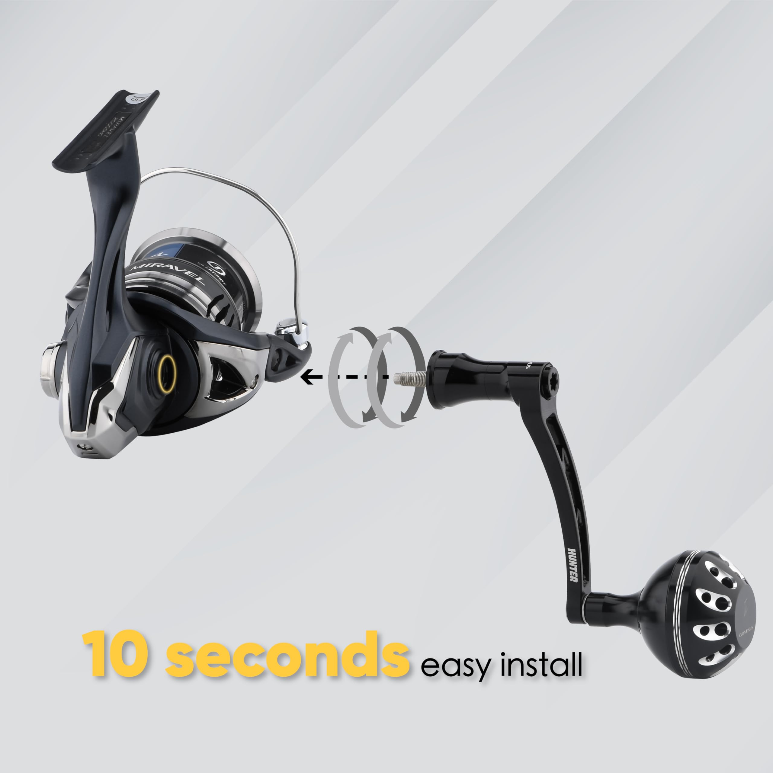 GOMEXUS Power Handle for Shimano Vanford Miravel Twinpower XD