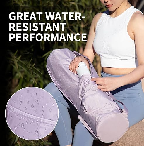 Miniatura 3 de Bolsa para esterilla de yoga  Premium, impermeable, múltiples bolsillos, correa ajustable  2 tamaños para 14" o 12" de grosor  Bolsa de yoga