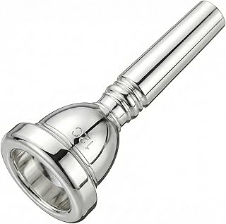 12C Trombone Mouthpiece, Silver Plated Small Shank - Ideal for High Register, Students & Jazz Players - Smooth Rim for Comfort, Bright Professional Tone