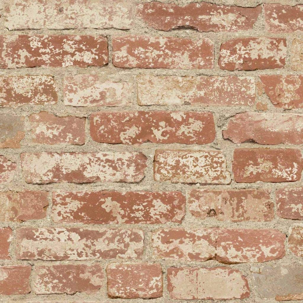 Papier peint adhésif motif brique trompe l'œil pour mur