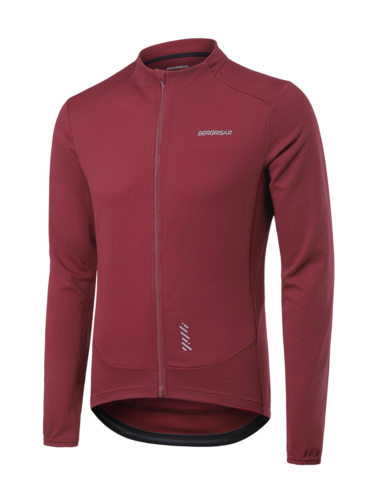 BERGRISAR Maglia Ciclismo Abbigliamento MTB Bike Uomo Maniche Lunghe Maglia Bici da Strada Primavera Autunno