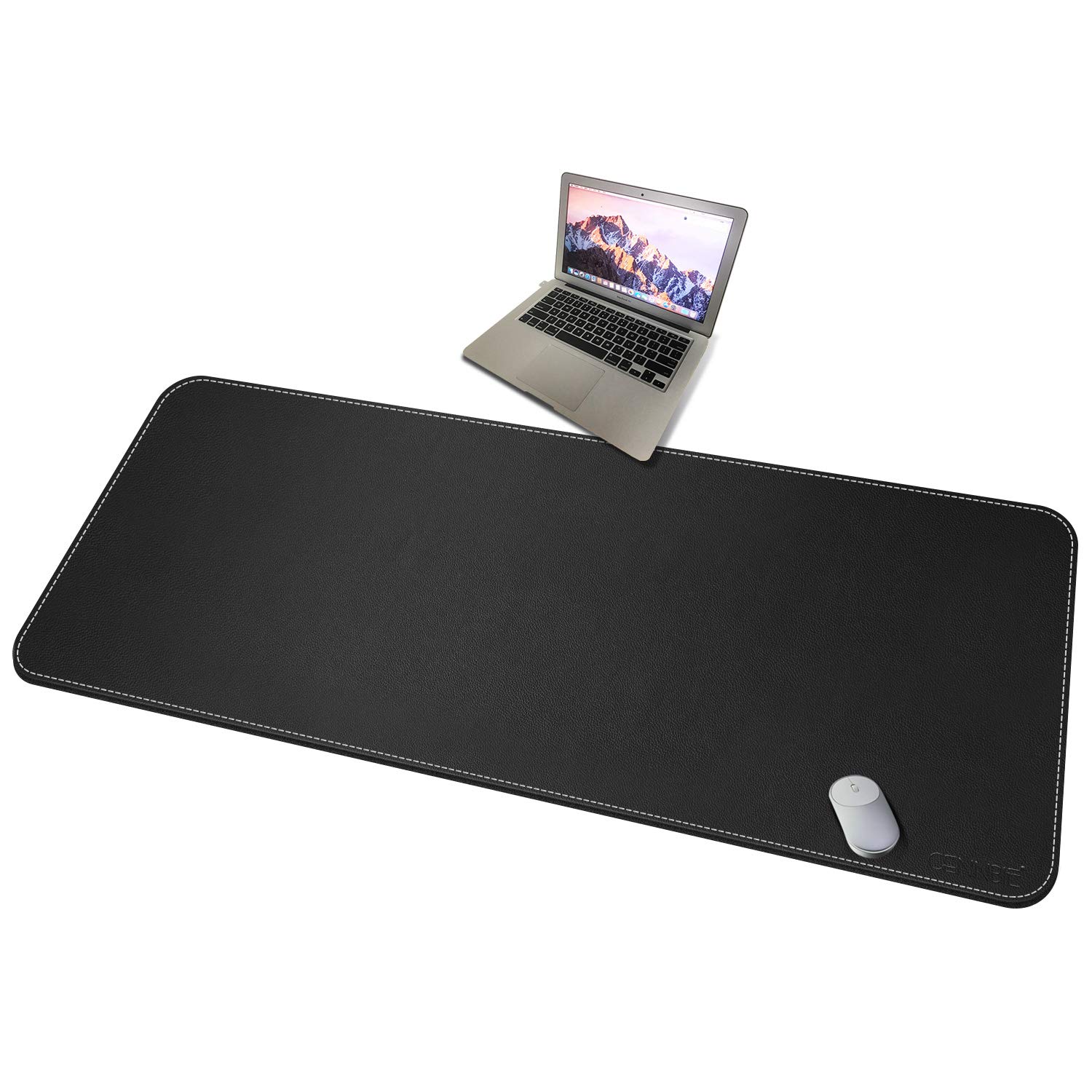 CENNBIE 59" x 27.5" Extended Mega Size Professional Leather Desk Mat for Full Desk - Super Large XXXL Large Mouse Pad (Black) - Review, Price and Buying Guide