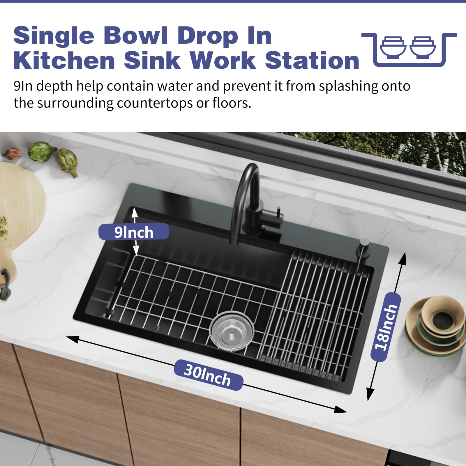 Kitchen Sink Workstation,30x18 Stainless Steel Philippines | Ubuy