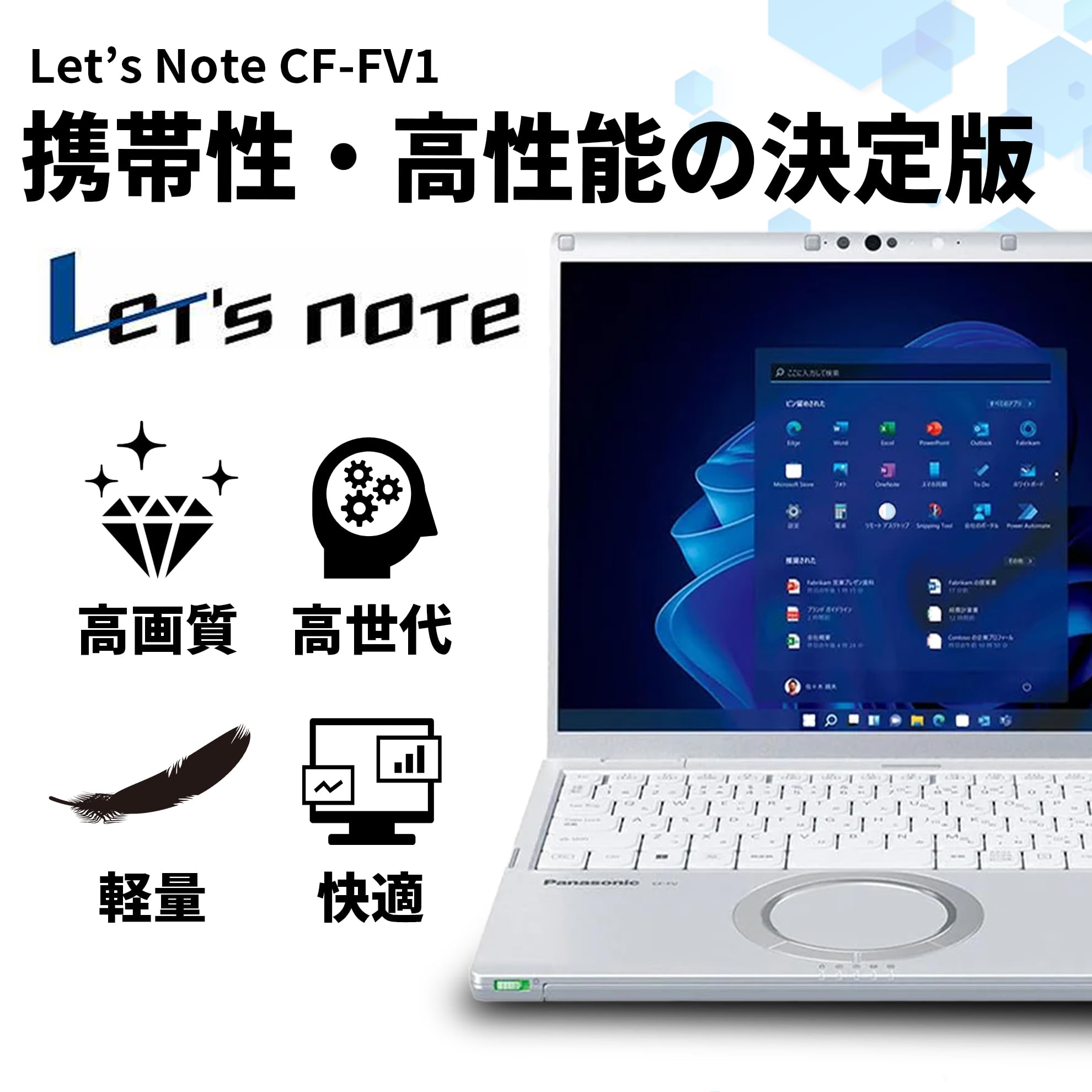 Amazon.co.jp: 【整備済み品】 ノートパソコン Let's note CF-FV1 軽量