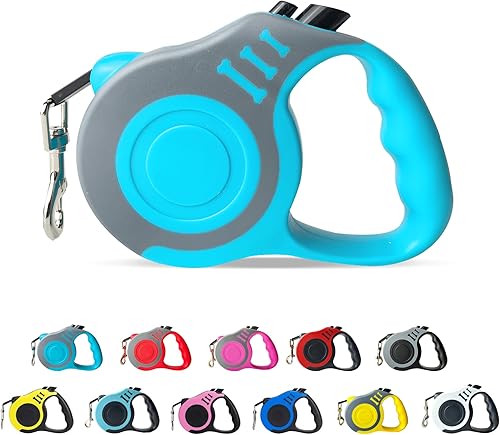 Miniatura 42 de Correa retráctil para perros pequeños y medianos, automática, telescópica, cinta para mascotas de 10/16 pies, duradera y práctica, con asa