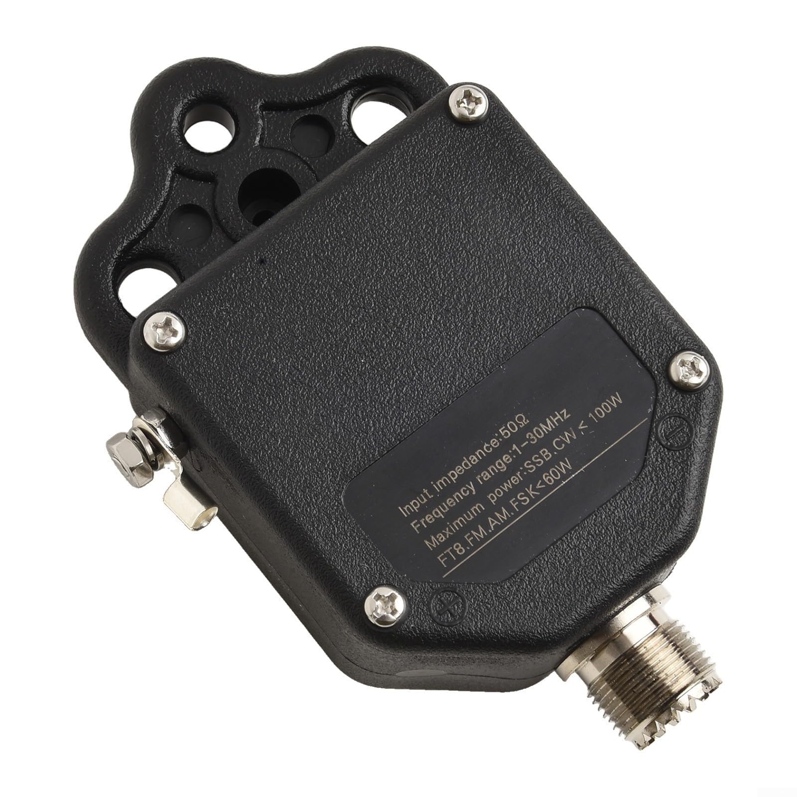 Eawfgtuw Balun 1:64 Transformateur Balun, Kit d'antenne filaire pour antenne 4 bandes 8 bandes Gamme de fréquences 1-30 MHz Radio Amateur Ham Équipement de communication