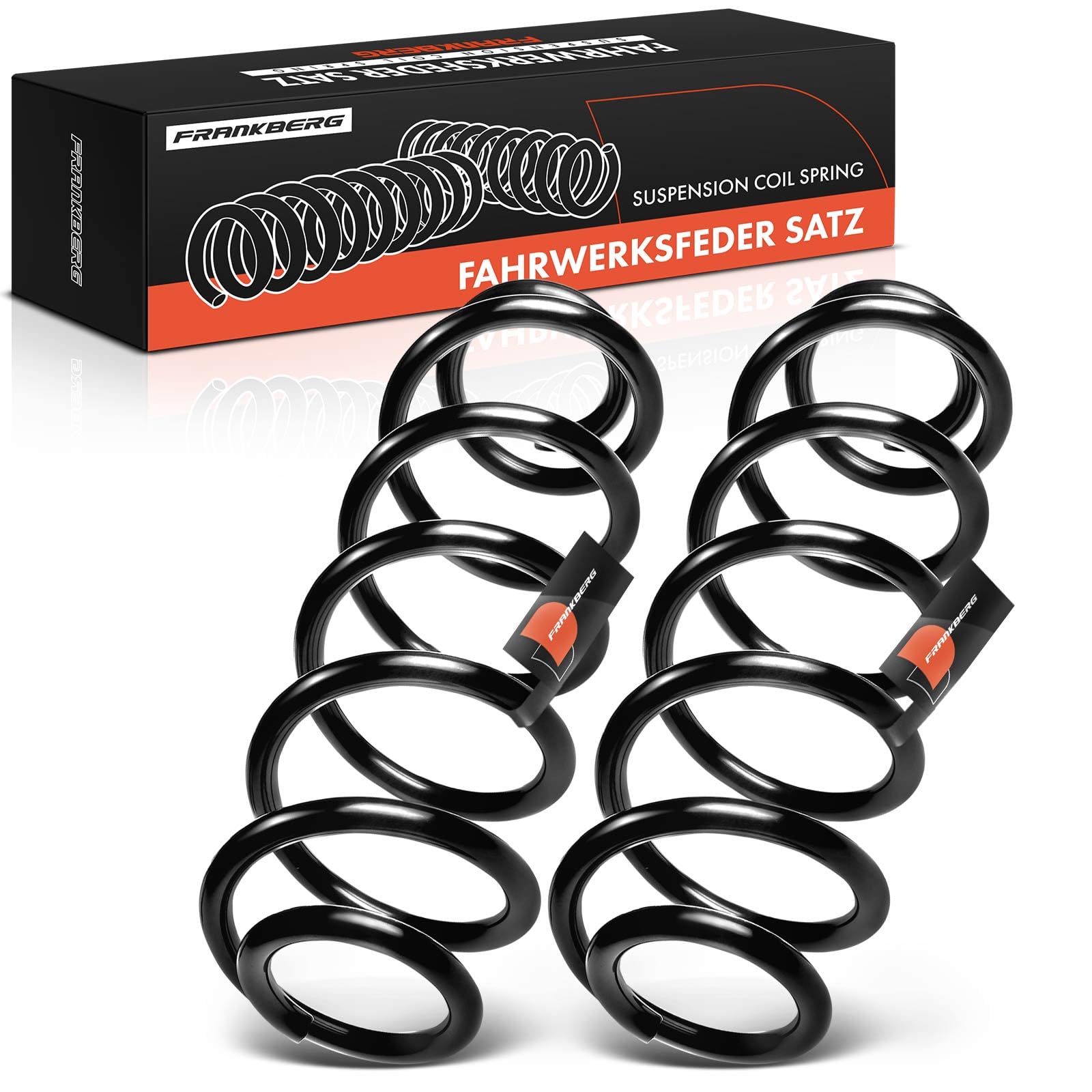 Frankberg 2x Coil Spring Rear axle Compatible with Golf V 1K1 VI 5K1 2003-2013 J-e-t-t-a III 1K2 IV 162 AV3 2005-2015 Replace# 1K0511115GC