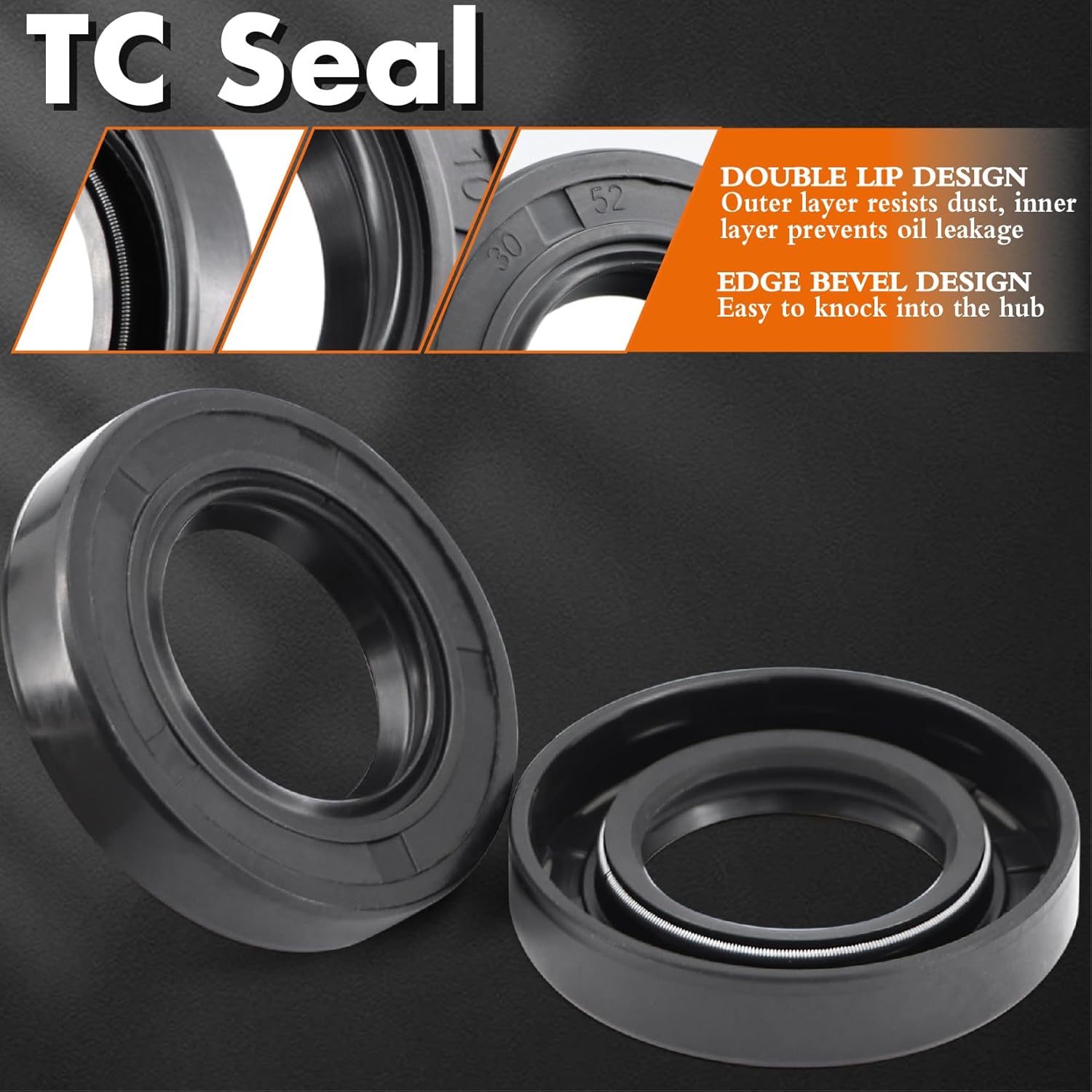 Jeemiter 4 Sets 30205 Trailer Bearing Kit for 25mm (1") Axles & #12 Spindle | Fits 2000-3500 lb Light Trailers | with Double Lip Seals, 52mm Dust Covers & Races