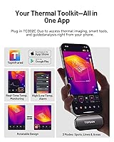 Vista 5 de TOPDON TC002C Duo Thermal Camera, Compatible with Any USB-C iPhone, iPad & Android Device, 512 x 384 Super Resolution, 256 x 192 IR Resolution