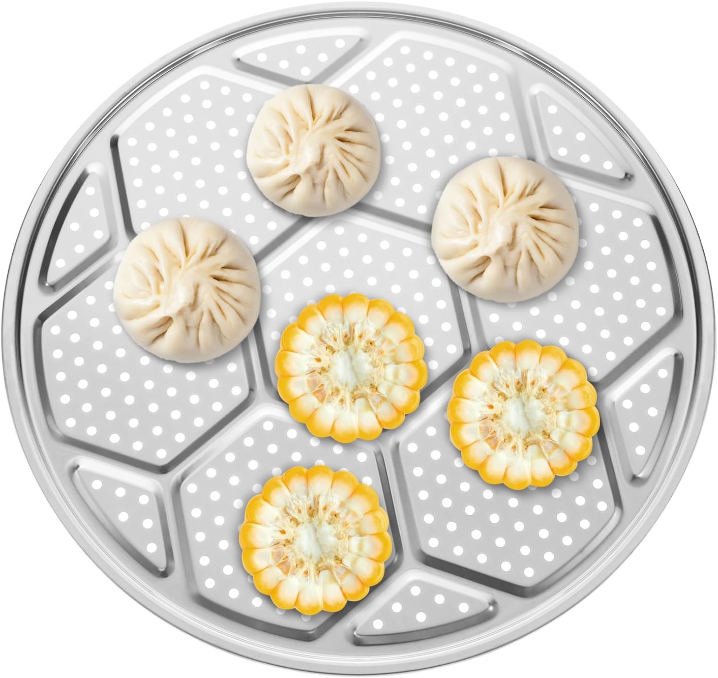 Amazon｜両手鍋 スチームポット スチーマー ステンレス製調理器具 キッチン用家庭用食品用スチーマー スチール蒸し鍋 二段蒸し器 スチールスチーマー 多孔質設計 食品グレード ステンレススチールシームレス素材 家庭用 キッチン用品｜両手鍋 オンライン通販