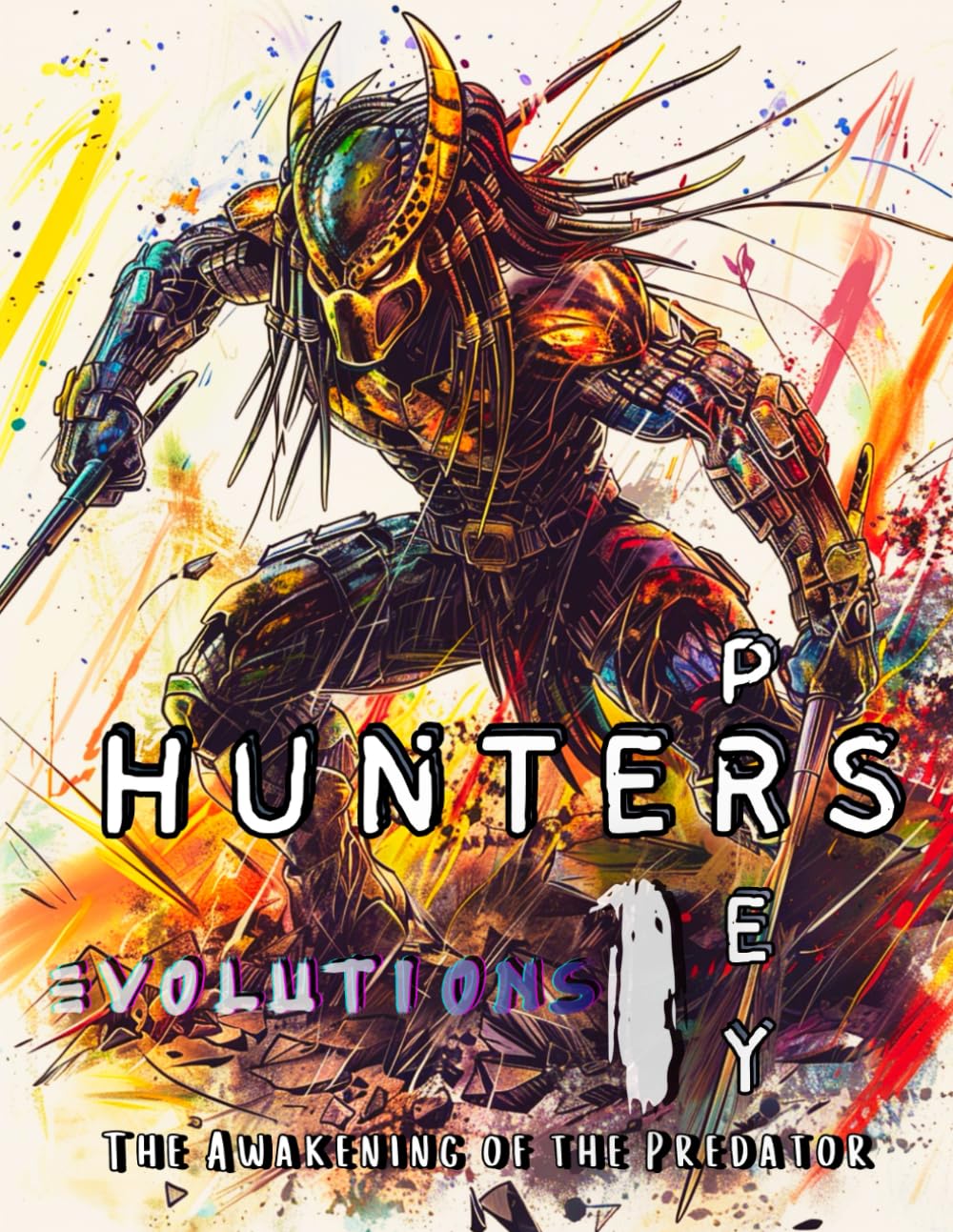 HUNTER's PREY: Evolutions 1: The Awakening of a Predator: A Dark Adult Coloring Book of Predators, Hunters, and Apex Survival (HUNTER's PREY: A Predators Ascendancy)