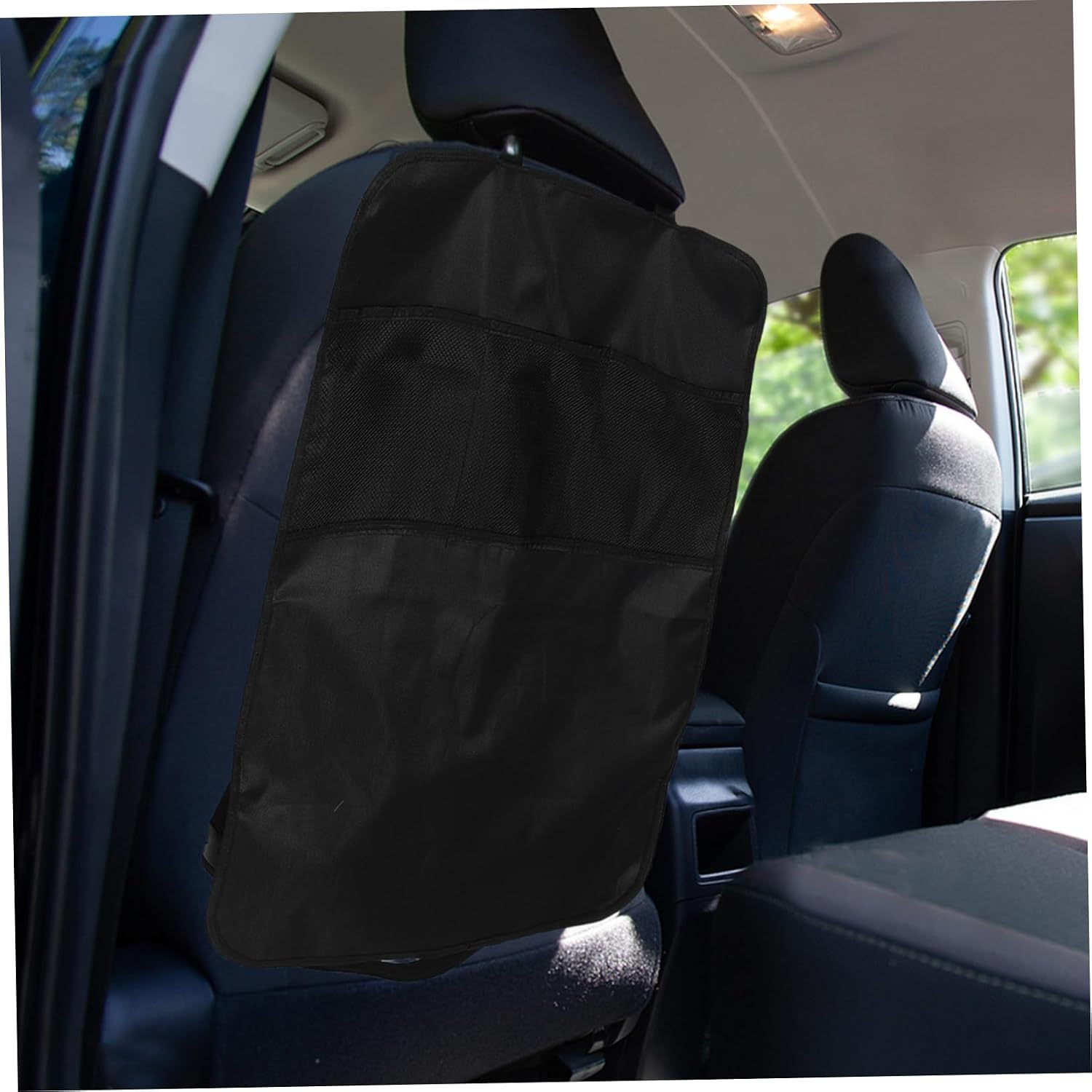 Mikinona Car Seat Back Organizer Oxford Cloth Kick Pad Multi-functional Hanging Storage for Suv and Truck Quick Installation and Stylish Design