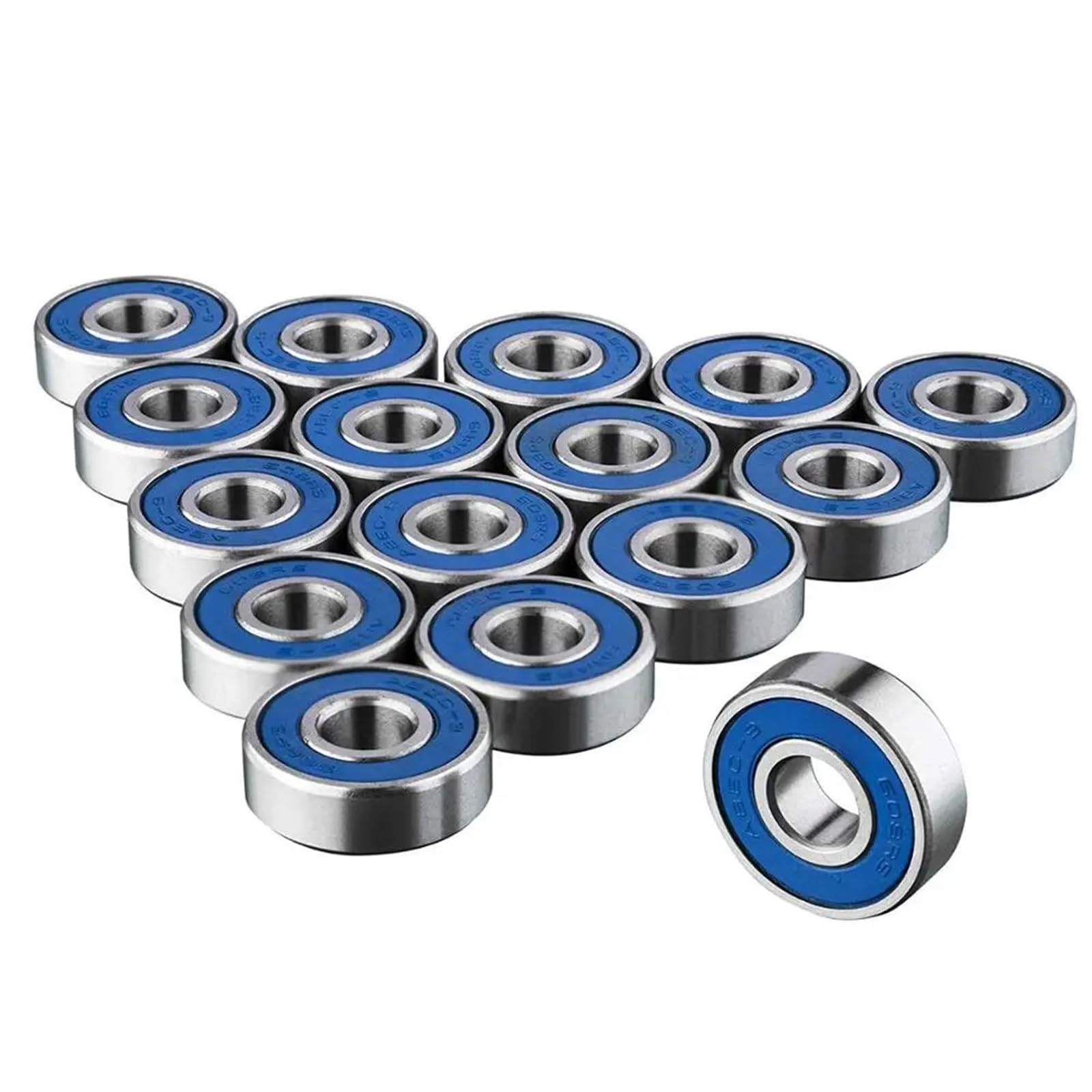Roulement à billes 608-2RS bleu pour skateboard dimensions 8 x 22 x 7 mm