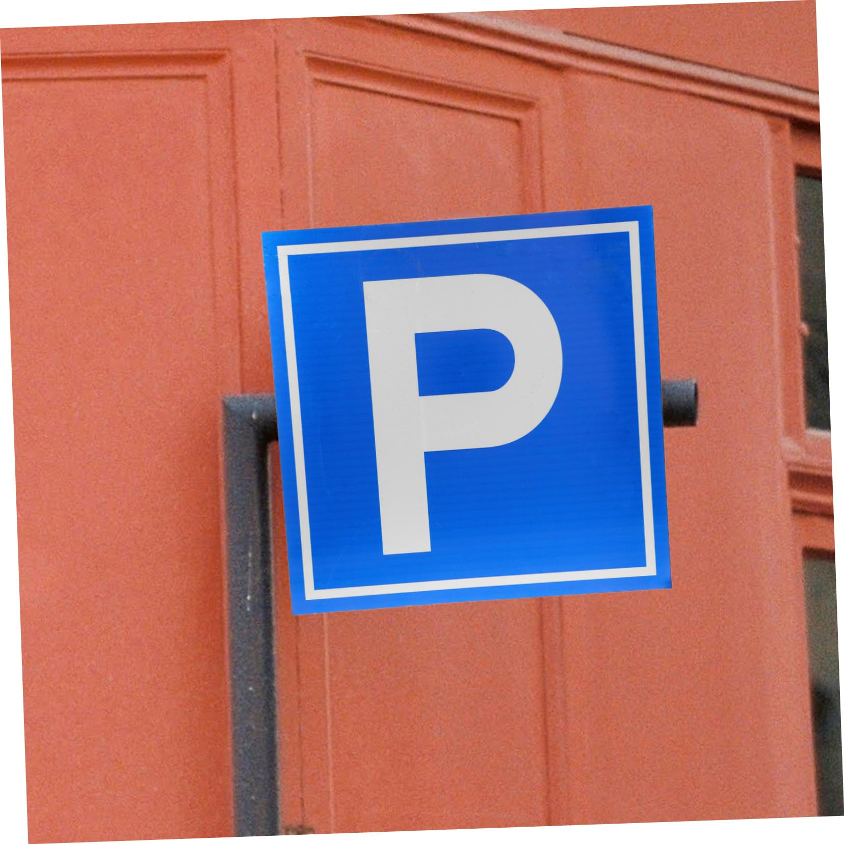 Amosfun Cartello Parcheggio Segnale di Sicurezza Simbolo P in Lega di Alluminio per Parcheggi, Visibilità Chiara e Segnaletica Funzionale per Luoghi Vari